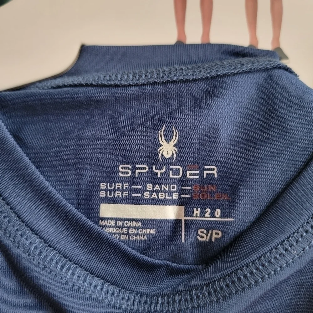 🛑 2 / $40 SPYDER 3 Piece Surf Sand Sun Swim Set in Blue - Size ( 7/8) Small NWT